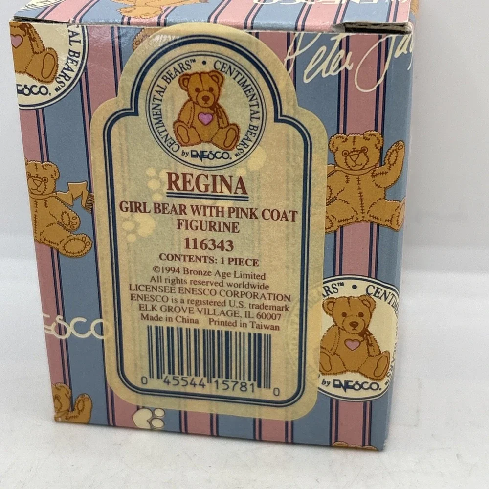 CENTIMENTAL‎ BEARS 1994 Regina WITH BOX BY ENESCO